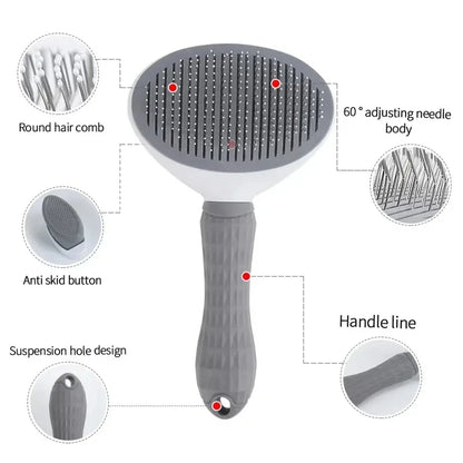 Pet Hair Remover Self Cleaning  Brush