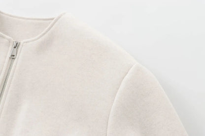 Soft Cropped Bomber Jackets
